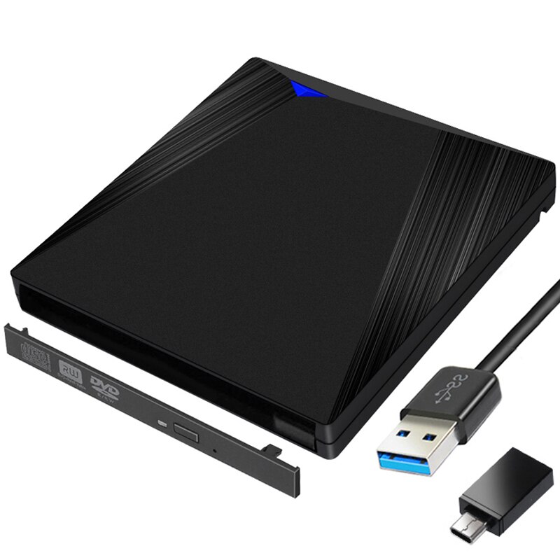 Type C + Usb 3.0 12.7Mm Sata Interface Laptop Notebook Blu-ray Cd Dvd Rw Brander Romspeler Externe Behuizing behuizing Caddy
