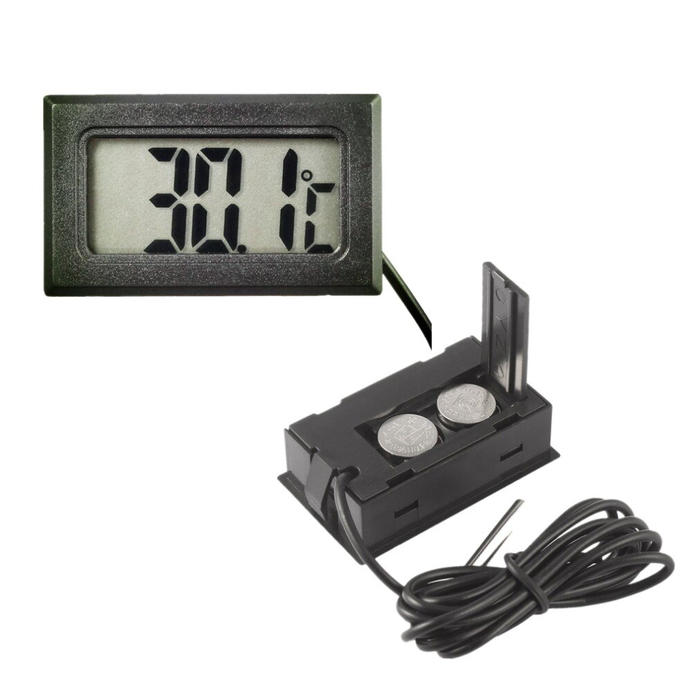 1Pc LCD Digitale Thermometer voor Vriezer Temperatuur-50 ~ 110 graden Koelkast Koelkast Thermometer 1m lijn Lengte