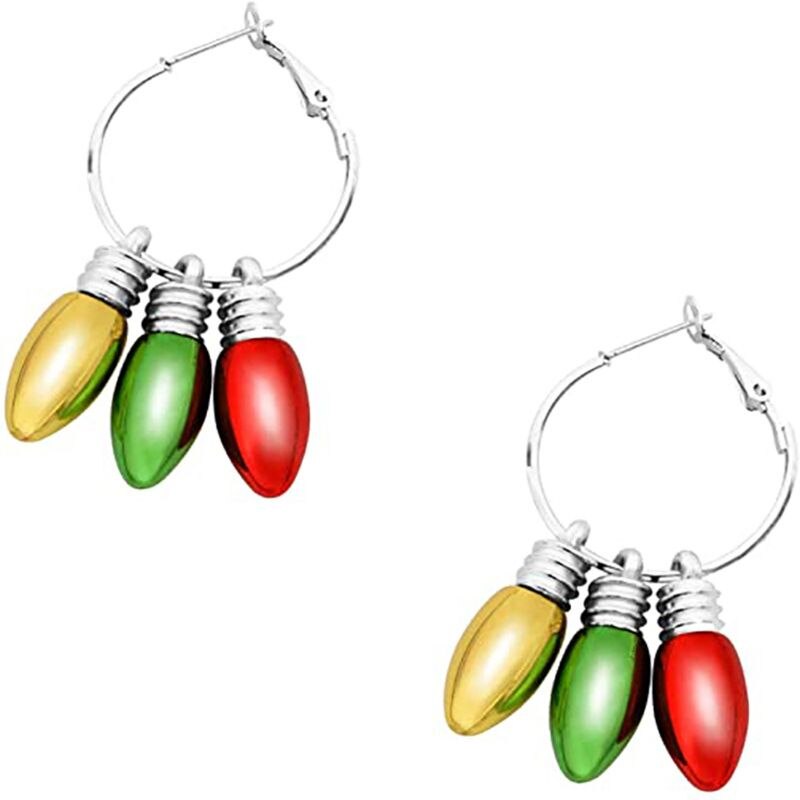 Creatieve Kerst Stud Oorbel Set X-Mas Lamp Jingle Bell Oorbellen Feestelijke Sieraden Kerst Ornamenten: G