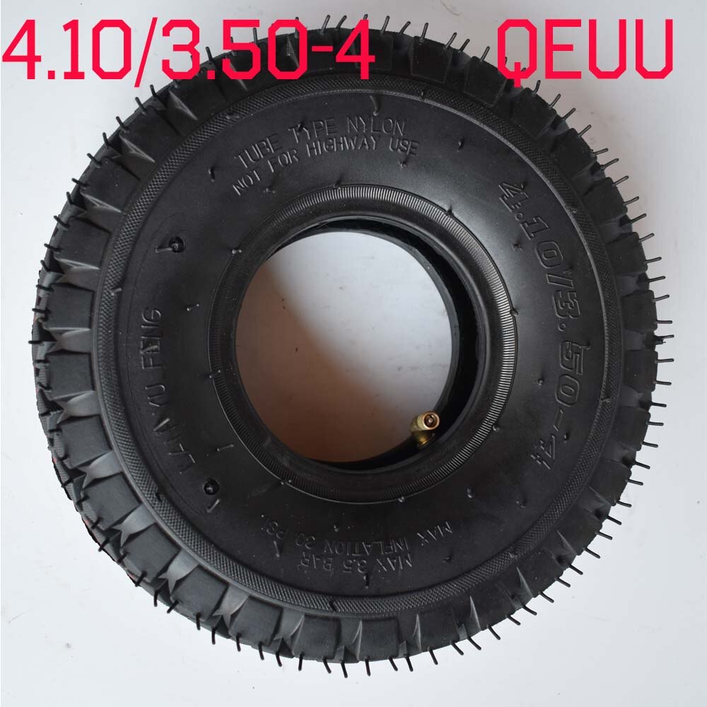 4.10/3.50-4 rengasta 410/ 350-4 rengasta ja sisäputki sopii sähköiseen skootteriin ， vaunu, sähköinen kolmipyörä, varastoauton 4.1/3.5-4 rengas