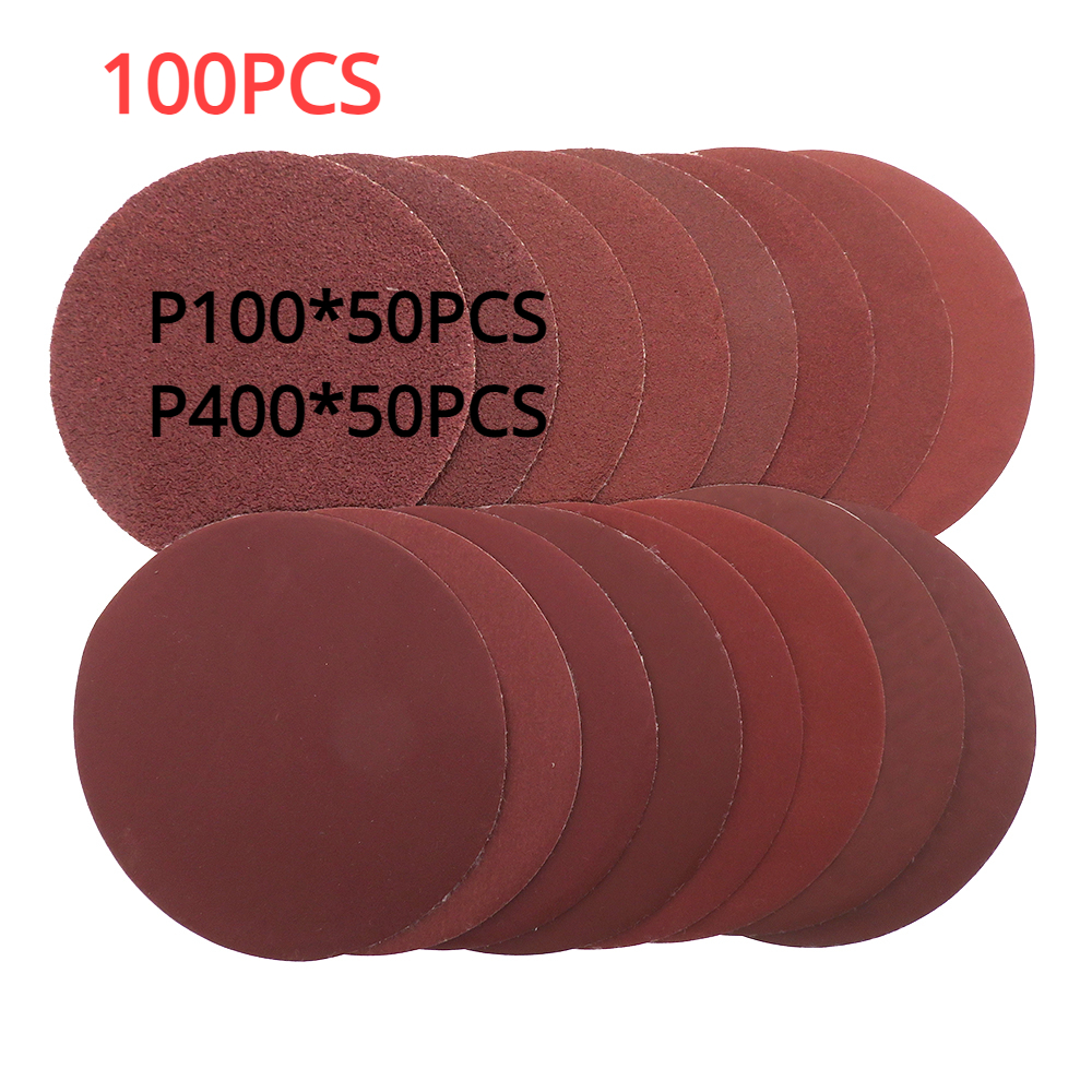 Disque abrasif avec tampon de support, adaptateur de perceuse pour le polissage, le meulage, le ponçage, le disque convertible, le papier abrasif rond, le crochet et la boucle, 5 ", 125mm, 30 pièces par ensemble: Bleu