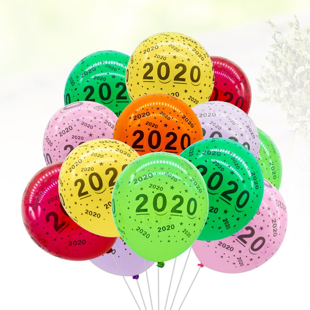 25 Stuks Nummer Ballonnen Party Ballonnen Muur Ornamenten Voor Graduation: Default Title