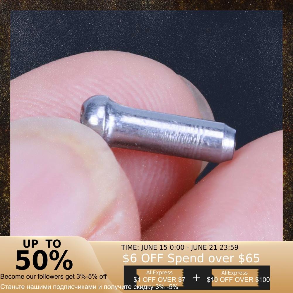 50pcs Aluminum Alloy Brake Wire End Cap Cable Parts Accessories Parts Cap Cables Brake Shift Bicycle Cover Bike Core Gear L W3U6
