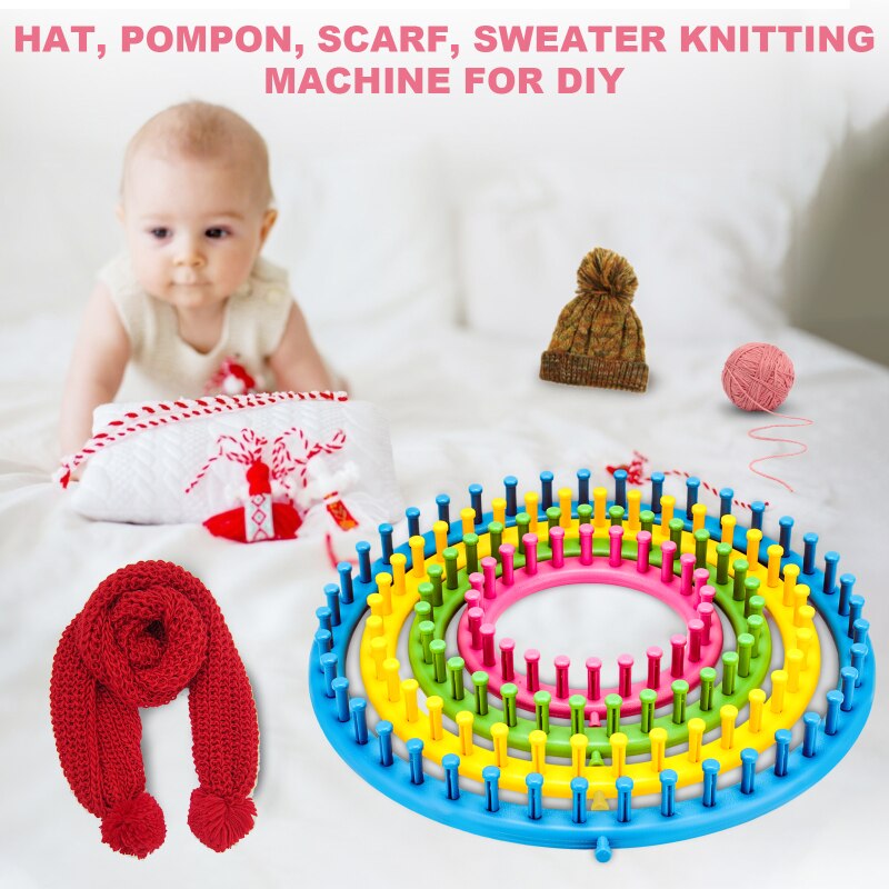 Weaving Loom Knitting Loom Flower Daisy Knit Pattern Maker Wool Yarn Needle Loom Knitting Tools