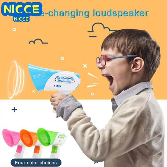 Mini Hoorn Funny Kids Luidspreker Speelgoed 7 Stemmen Plastic Voice Changer Stem Veranderende Speelgoed Onderwijs Speelgoed Voor kinderen