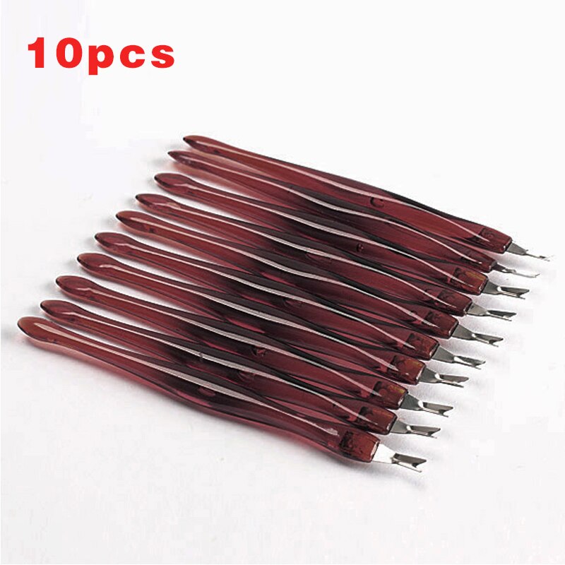 10 Stks/set Cuticle Trimmer Pusher Remover Manicure Pedicure Nagel Beauty Tool 669