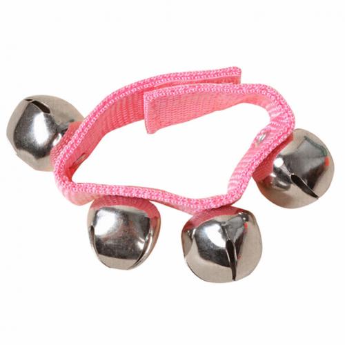 Baby Infant Kids Hand Wrist Bell Ring Rattle Education Musical Bracelet Toy: Pink