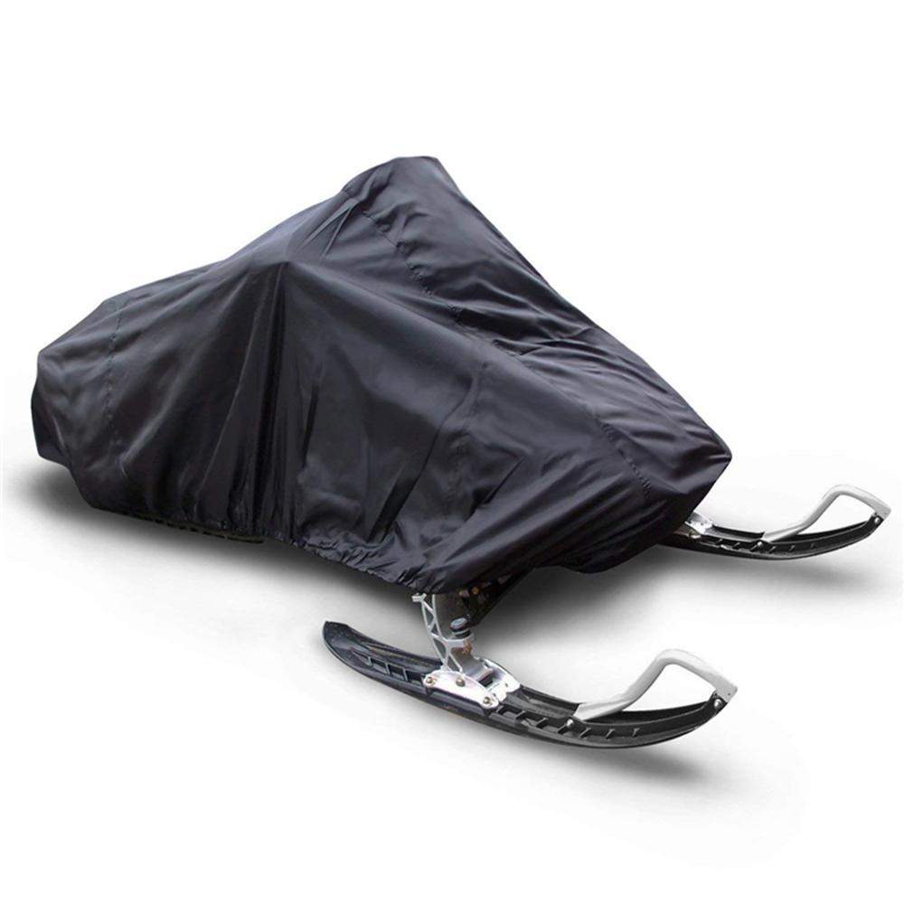 Cubierta impermeable de invierno para moto de nieve, cubierta de trineo de arrastre de polvo, cubierta para motocicleta de cuerda ajustable para uso general al aire libre