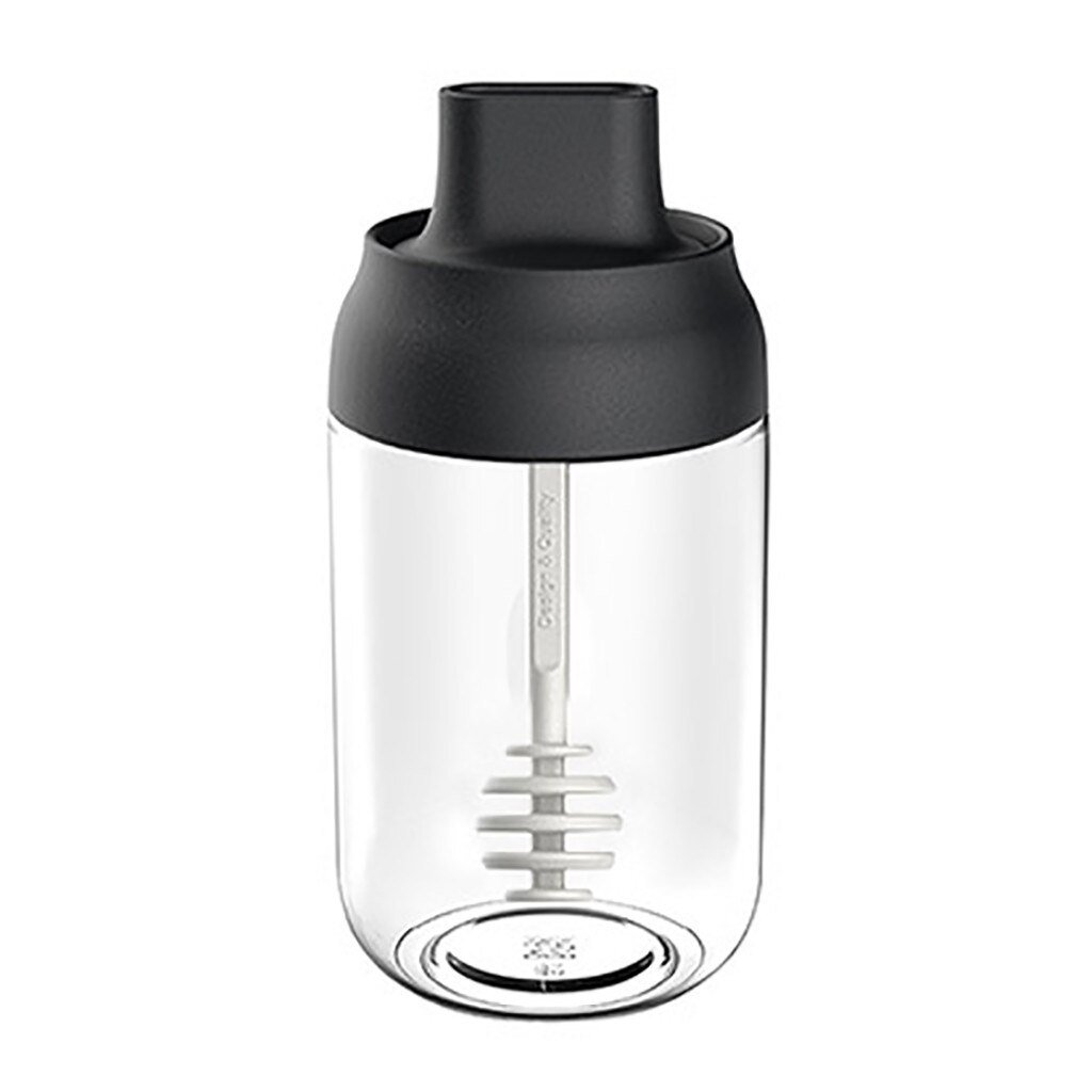 Tarros de condimentos, pincel de aceite, depósito de vidrio para condimentos, Kit de especias de cocina, botellas, pimienta, cuchara para miel, contenedor de almacenamiento de alimentos # T5P: A