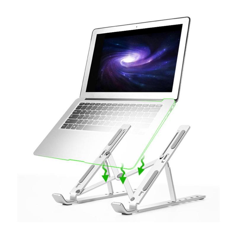 Verstelbare Office Notebook Houder Rack Draagbare Houder Laptop Opvouwbare Universele Tablet Aluminium Computer Voor Pc S H1Q0