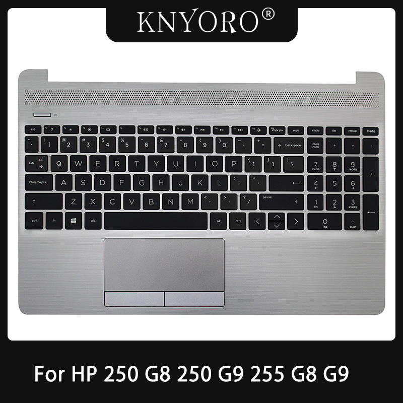 Original Laptop Keyboard For HP 250 G8 250 G9 255 G8 G9 M31100-001 Palmrest Upper Cover Top Keyboard Replacement Case Silver