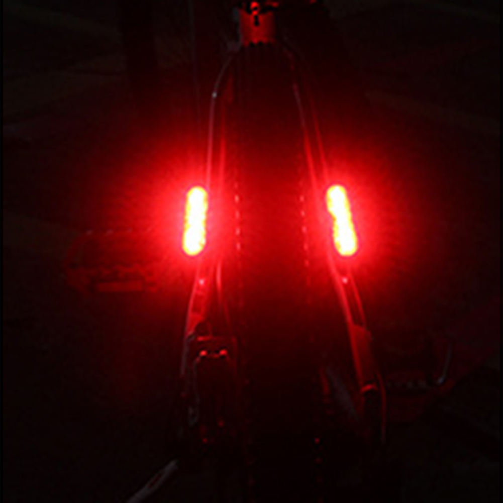 1-5 stk. cykelbaglygte usb genopladelig rød/blå/hvid led cykelsadelpind baglygte til natkørsel sikkerhedsadvarselslys