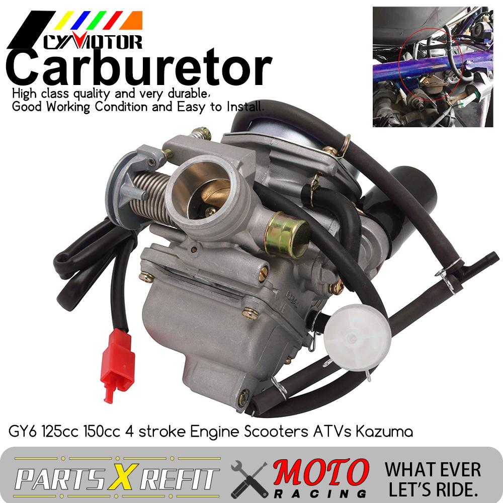 Universal Carburador 24mm 4T For Yamaha GY6 125cc 150cc Scooter Moped PD24J CVK Carburetor CARB Scooters ATVS Kazuma