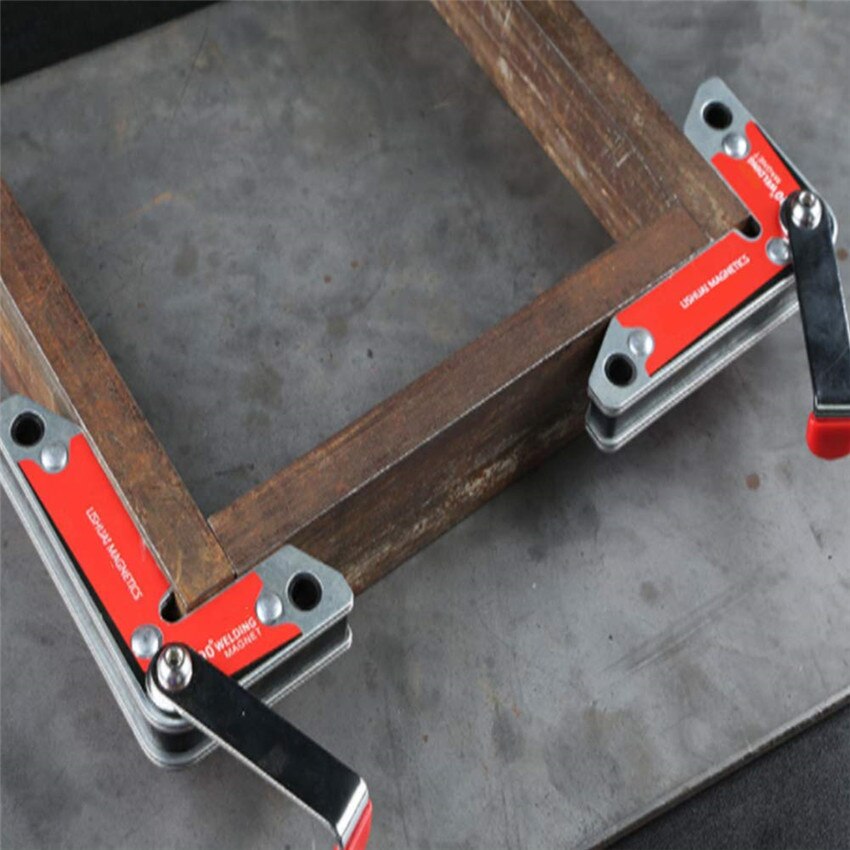 2 Piece Welding Positioning Right Angle Clamps, Magnetic Welding Locator Holder Corner Fixture for Welding Positioning TP-0257