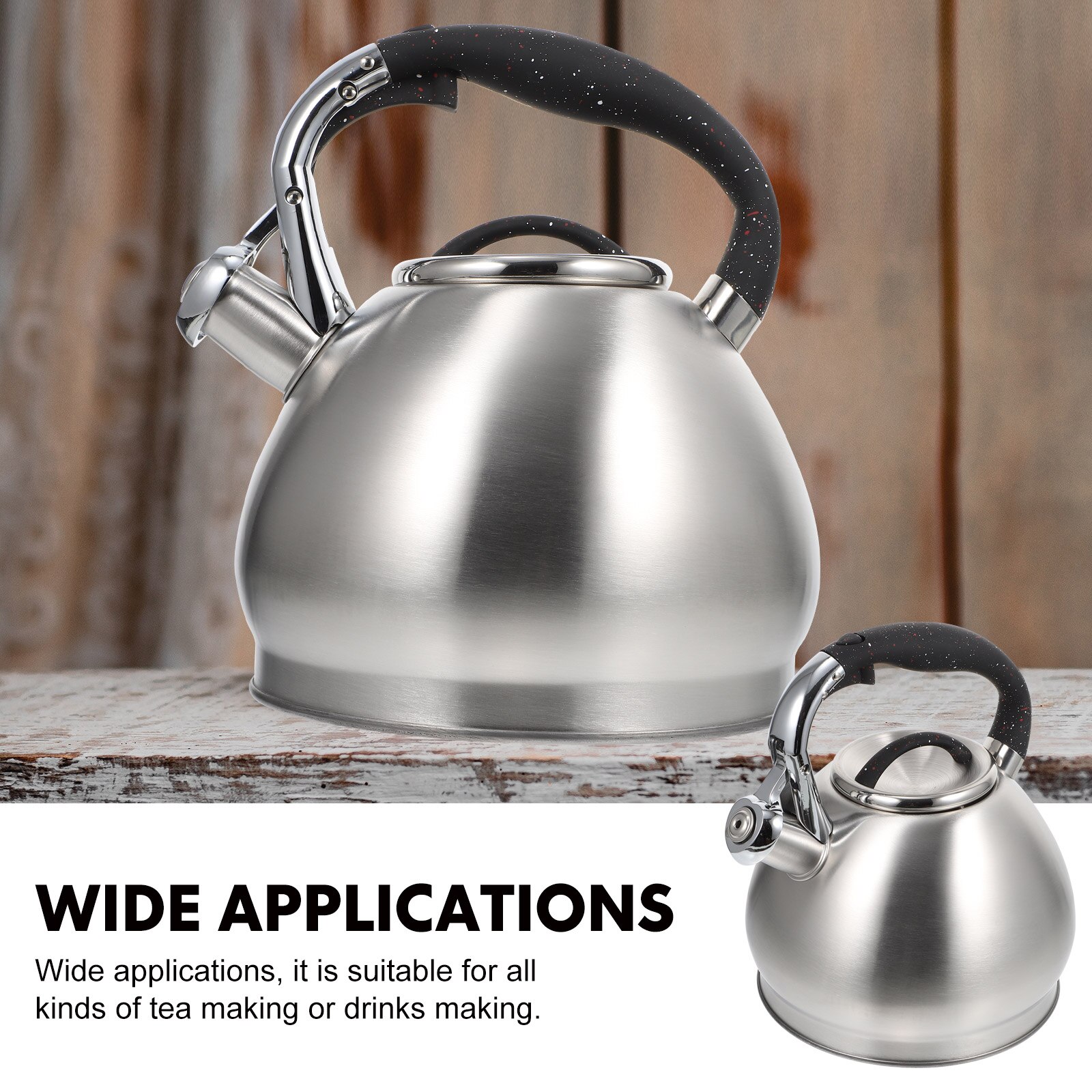 Water Kettle Stainless Steel Teakettle Restaurant Tea Pot Kitchen Teakettle Water Kettle for Home Kitchen Water