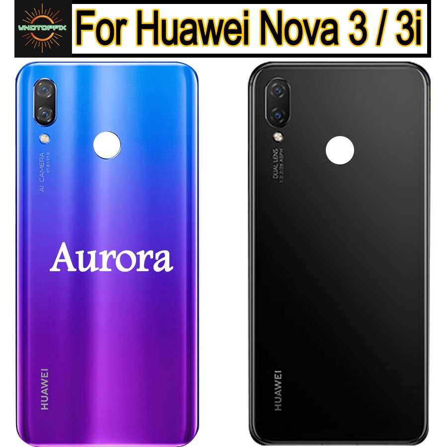 Original For Huawei Nova 3i Battery Cover Back Glass Rear Battery Cover Door Housing For Huawei Nova 3 Nova3 Battery Cover