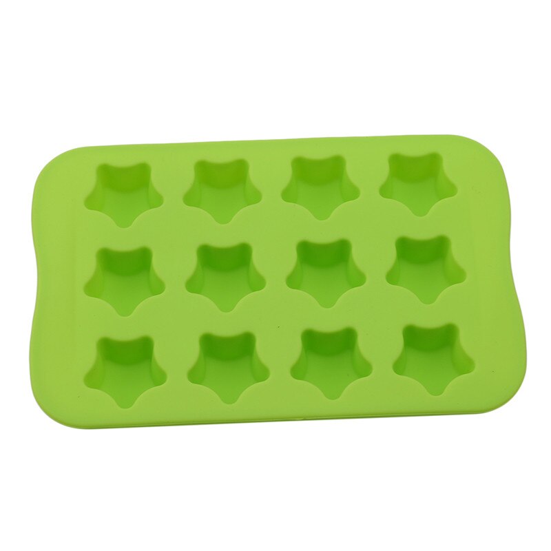 Silicone chocolat moule plateau rond carré coeur étoile forme crème glacée outils pour cuisine chocolat moule fabricant: green star