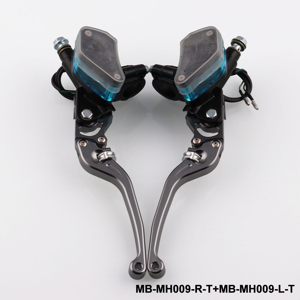 CARCHET 2 PCS Motorcylce Hand Brake Left and Right Brakes pump CNC Hydraulic Brake Adjustment Hand Brake Lever Universal