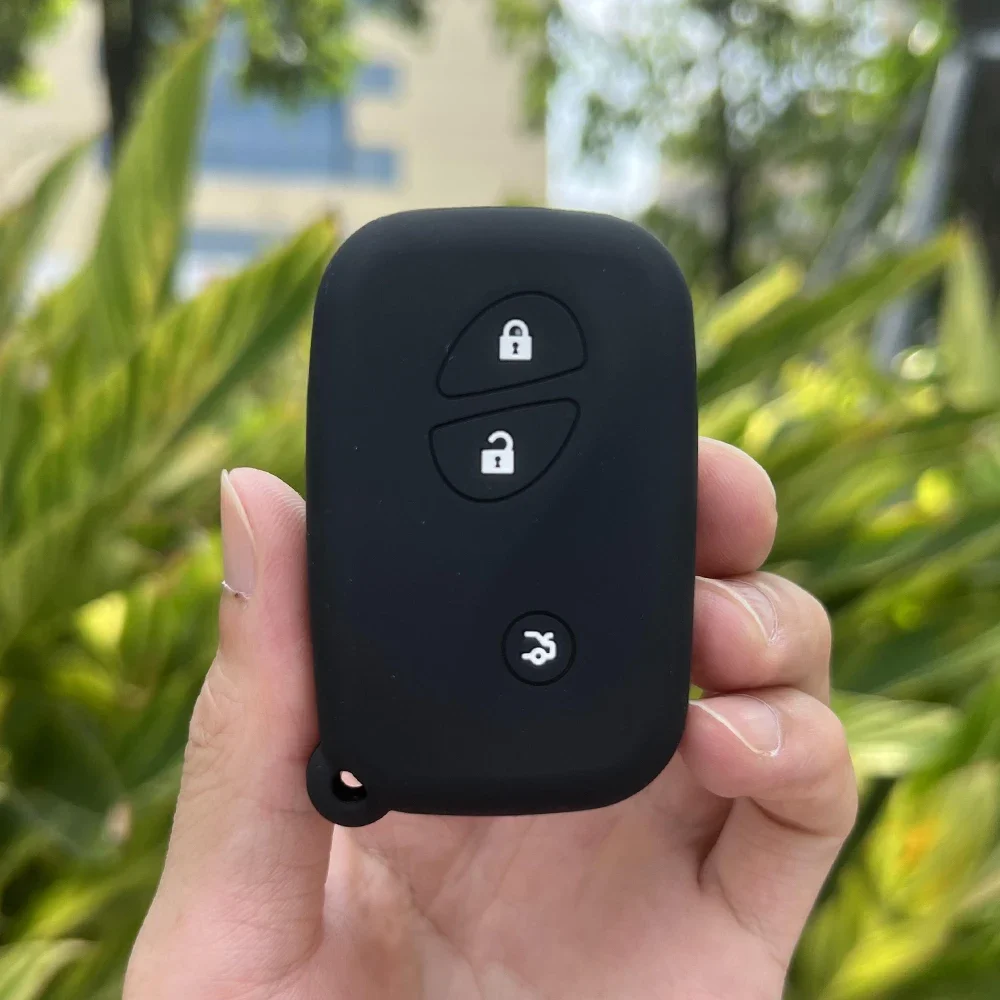3 pulsanti accorto macchina Imbrogliare chiave coperchio Astuccio accessori per la protezione della pelle per BYD F3 F0 L3 G3 S6 E6 M6 S7 portachiavi remoto con ingresso senza chiave: nero