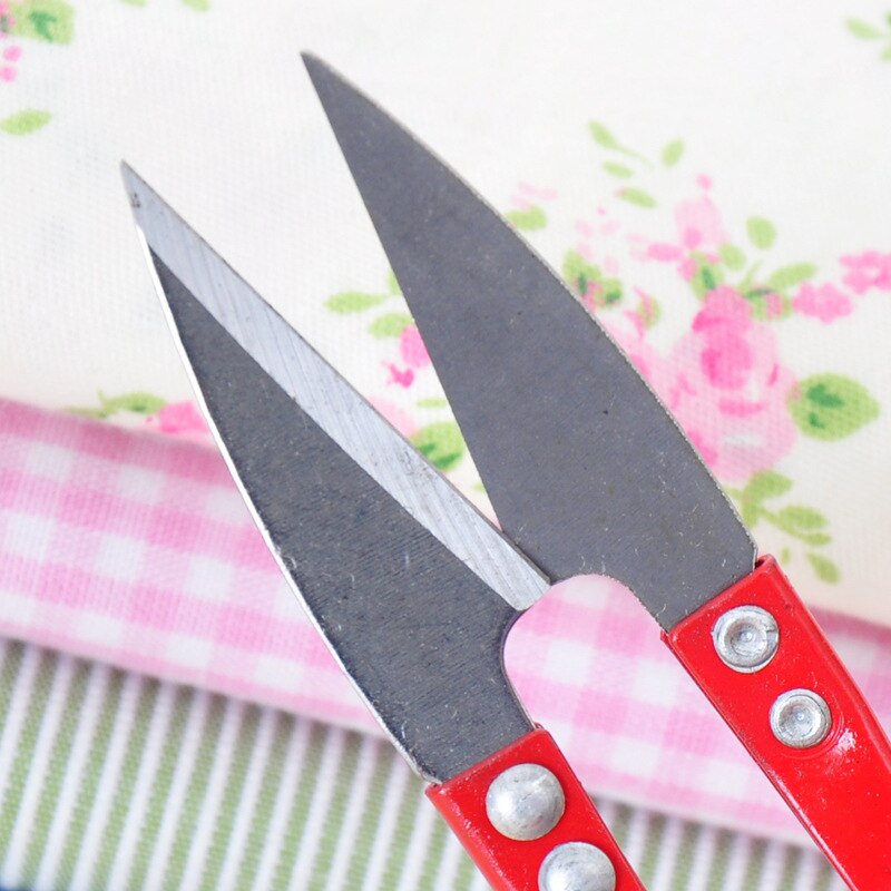 Cutting Sewing Thread Scissors Sewing Stainless Steel U Shape Spring Sewing Scissors for Fabric Cutting DIY Sewing Cut