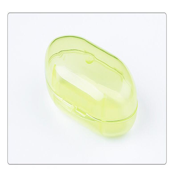 Baby Vinger Tandenborstel Silicon Tandenborstel + Doos Kind Tanden Reinigen Soft Silicone Baby Tandenborstel Rubber Schoonmaken Baby Borstel: YELLOW