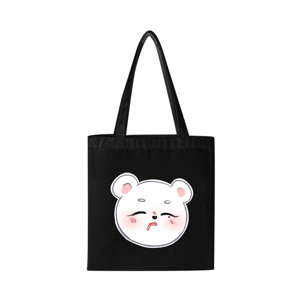 Stray Kids Tote Bags SKZOO Canvas Shoulder Bag HAN BANG CHAN CHANGBIN FELIX SEUNGMIN HYUNJIN LEE KNOW Shopper Bolsas Handbag: 15