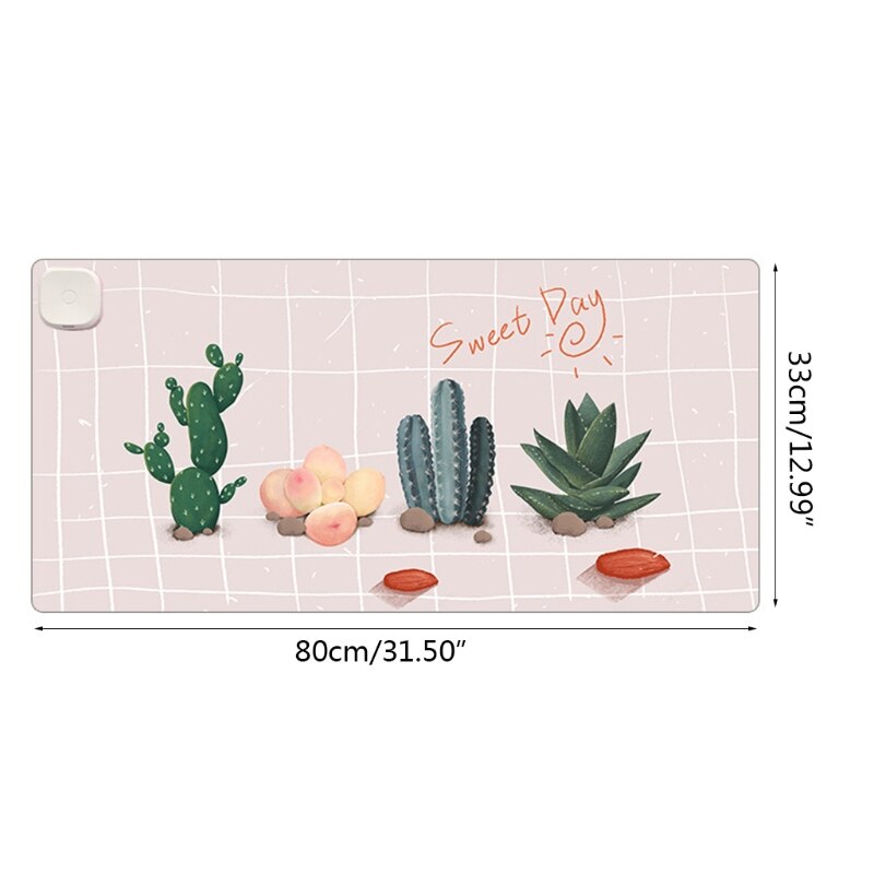 Warm Desk Pad, 3 Speeds Touch Control Warm Big Mouse Pad, Extended Edition Gaming Mouse Mat, Foot Warmer Pad