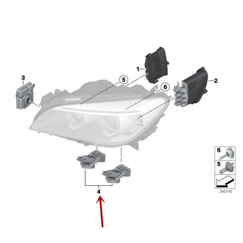 Auto Scheinwerfer LED modul F01 F02 F03 730 750b mw740 760i serie Beleuchtung festen Basis Computer-Gremium Reparatur Bausatz LED glühbirne