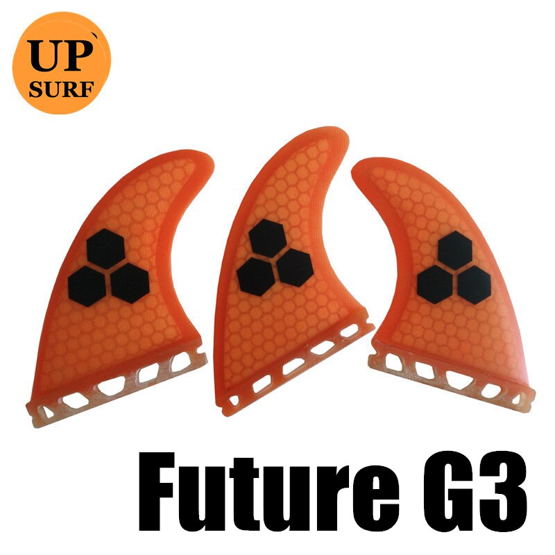 Future Fins-aletas para tabla de surf Future G3/G5/G7, 3 piezas por set: Orange G3