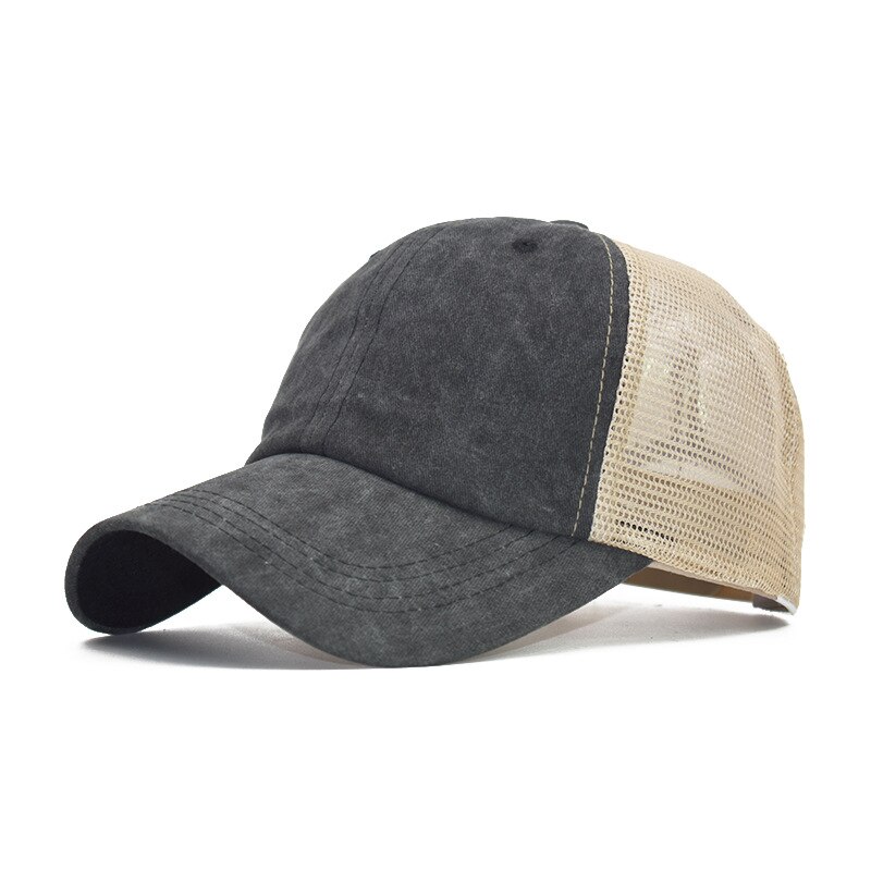 Retro Cotton Solid Color Light Mesh Mesh Cap Ladies Casual Wild Dad Baseball Cap, Men's Hip Hop Skulll Cap: style 2