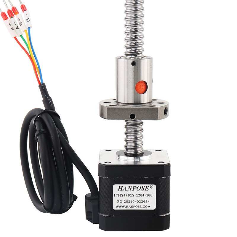 SFU1204 Bal Schroef Motor Nema17 Stappenmotor 1.7A 40N. Cm 17hs4401S 12Mm Diameter 42Bygh Voor Precisie Cnc Machine