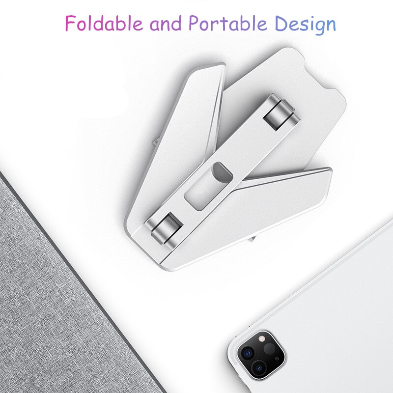 Tablet Stand Tablet Accessories, Dual Axis Adjustable Lazy Phone&amp;Tablet Bracket, Foldable Portable Phone Stand for iPad iPhone