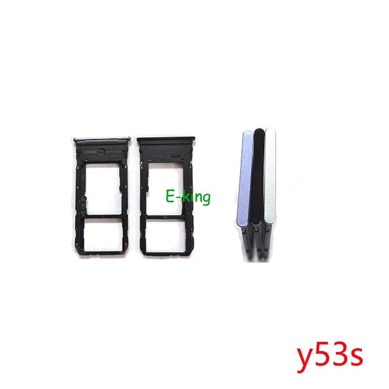 Voor Vivo Y53S Sim Card Slot Lade Houder Sim Card Reader Socket