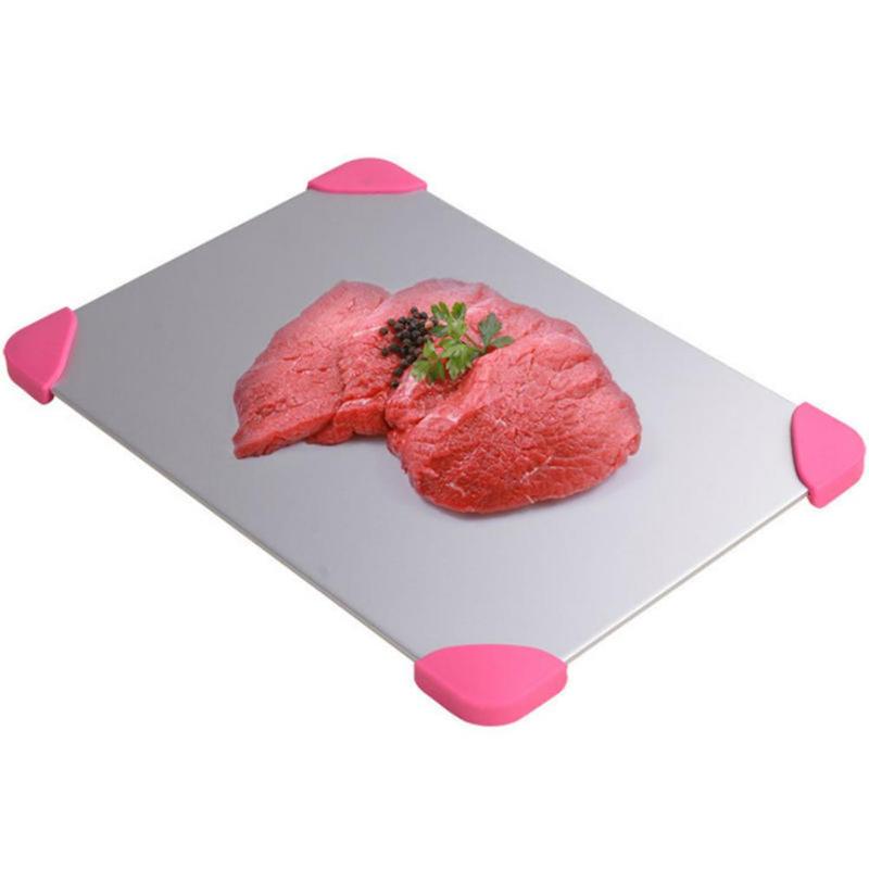 1 st Plastic Ontdooien Lade Corner Protector Edge Veiligheid Cover Vlees Voedsel Benodigdheden Keuken Koken Gereedschap Willekeurige Kleur