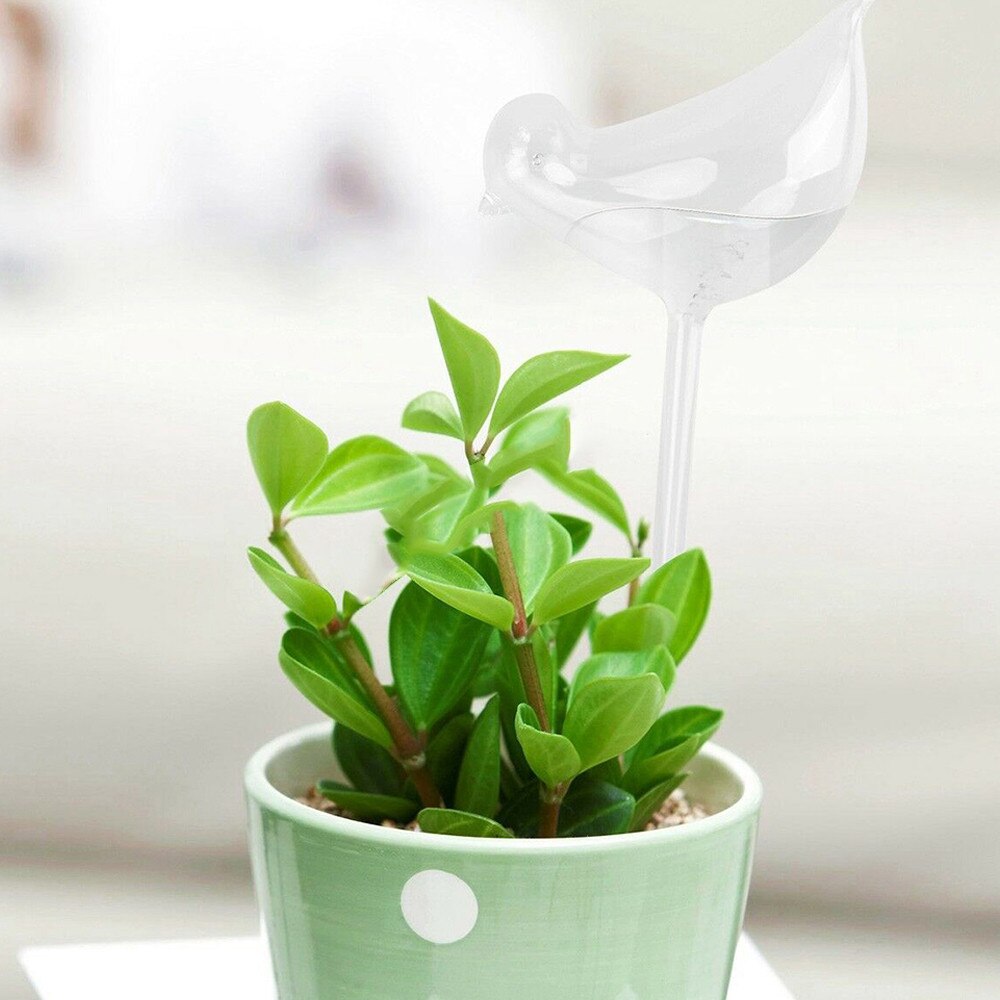 3Pcs/set Bird Shape Self-watering System Imitation Glass Plant Waterer Flowers Automatic Watering Device Water Cans Drip Garden