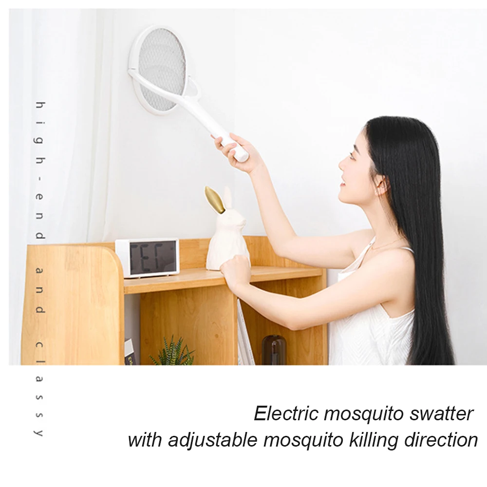 6in1 Muggen Killer Lamp Multicunctionele Hoek Verstelbare Bug Zapper Elektrische USB Oplaadbare Mosquito Fly Bat Swatter