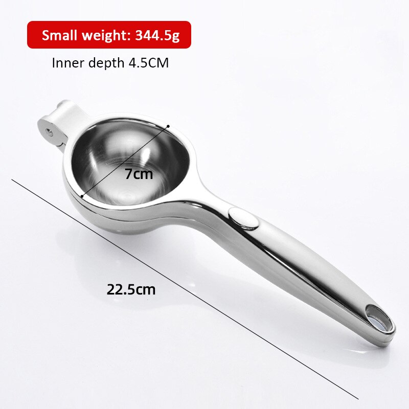 Pinza de limón Manual de acero inoxidable, exprimidor de zumo de fruta y naranja, dispositivo de cocina, exprimidor de frutas, accesorios de cocina,: Large