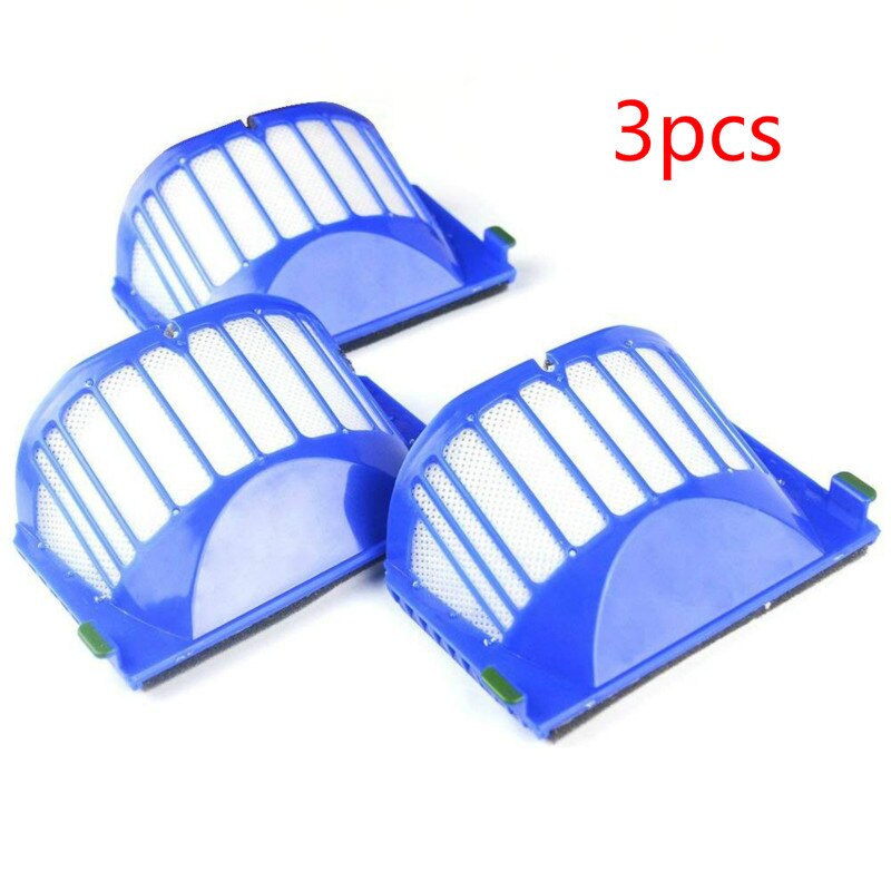 Main Brush Hepa Filter Side Brush For iRobot Roomba 600 Series 610 620 630 650 660 Vacuum Cleaner Parts Replacement Kit: Plum