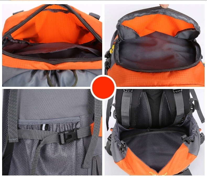 KOKOCAT 60L Wandelen Rugzak Sport Outdoor Rugzak Bergbeklimmen Zak met Regenhoes Rugzak