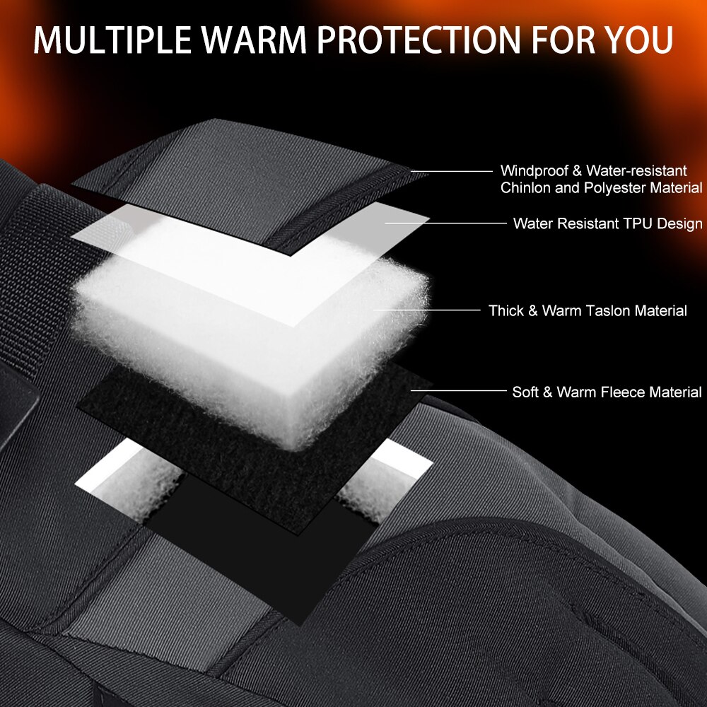 Guantes Térmicos de esquí Golovejoy SK03, guantes impermeables de lana para esquí de invierno, guantes para Snowboard, guantes cálidos para moto de nieve con pantalla táctil