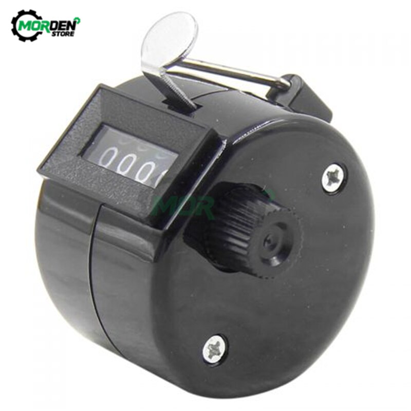 4 Cijferig Nummer Plastic Tellers Hand Vinger Display Handmatige Telling Tally Clicker Timer Mechanische Teller Golf Voetbal Teller