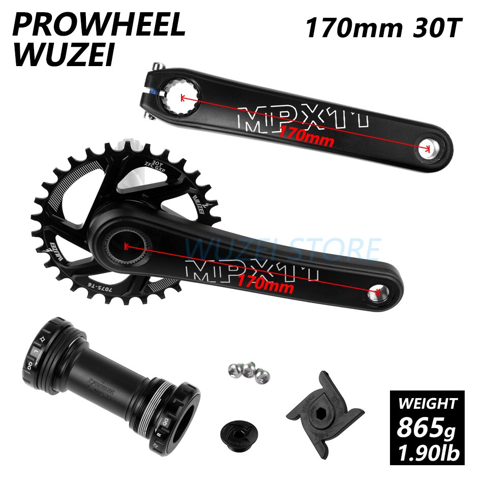 SENSAH XRX 1x12s groupset 170/175mm Crankset XD Flywheel KMC Chain GXP crank sprocket Mountain Bike Derailleurs Kit for M9100: MPX11 170 30T and BB