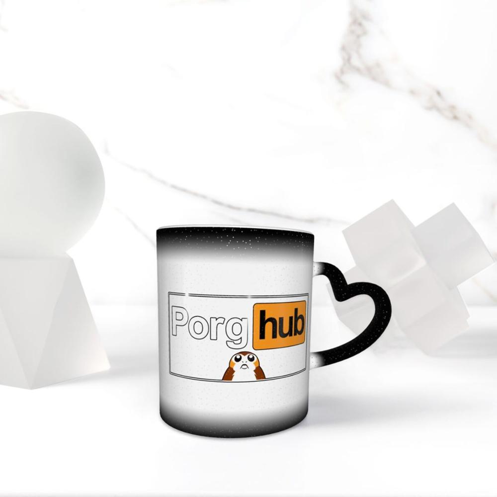 Porg Hub kaffee K tassen glas tassen tazas einstellen einweg Solo Halfter Krapfen Bahre Tee klar doppel Zauberstab glas tasse canecas freunde