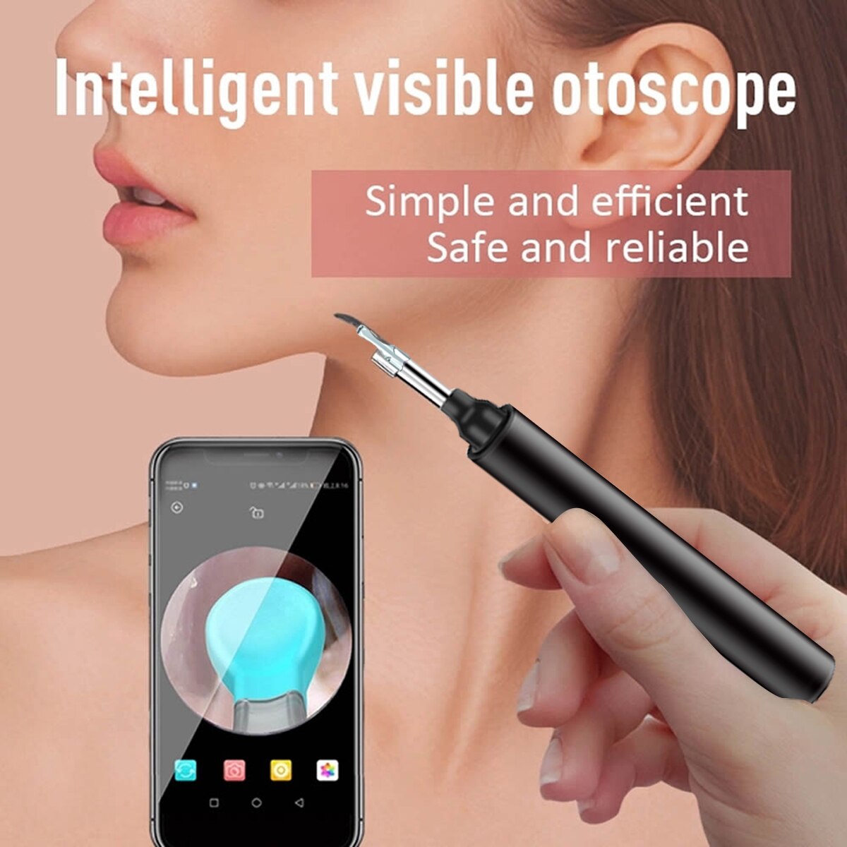 Handheld Smart Visuele Earpick Ear Care Wifi App Oorsmeer Remover Voor Ios/Android Telefoon Multifunctionele Endoscoop Camera Oor-picking