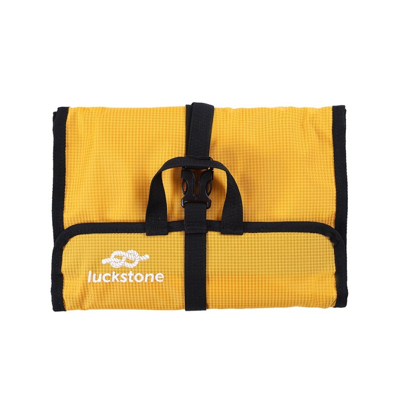 Multifunctional Folding Climbing Rock Quickdraw Sling Carabiner Hook Gear Climbing Wall Equipment Collection Arrange Bag: Yellow