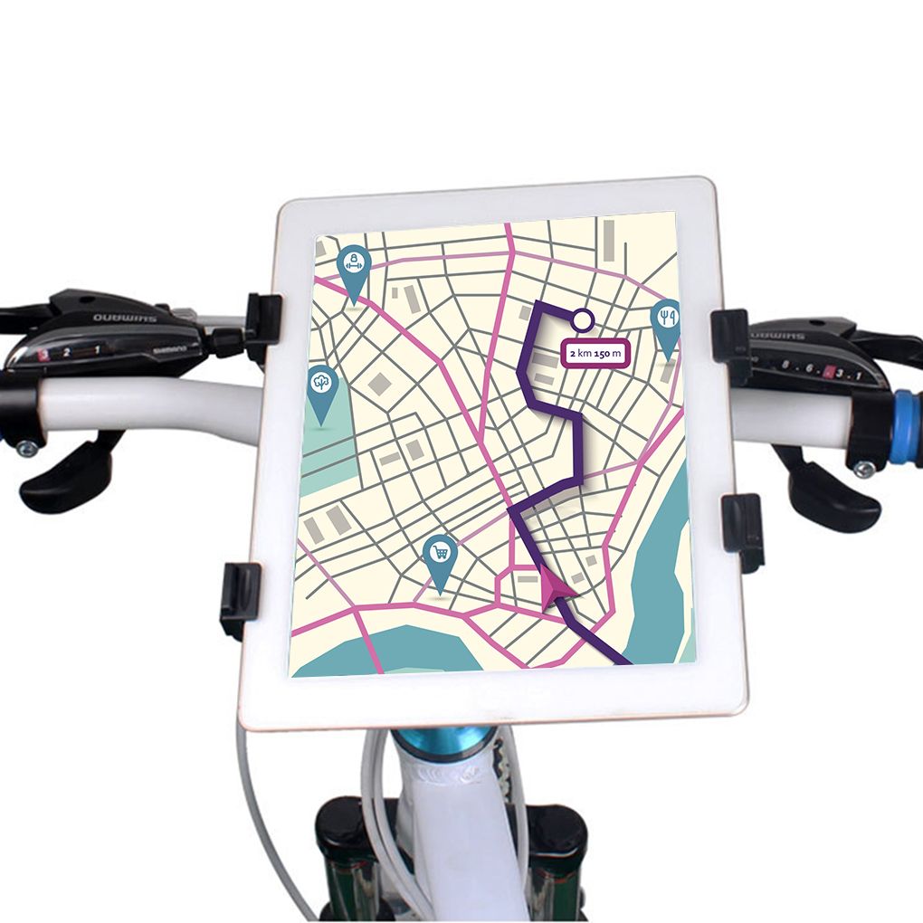 Mountain Bike Cycling Tablet Holder MTB Bicycle Handlebar Mount Tablet Computer Stand Bracket