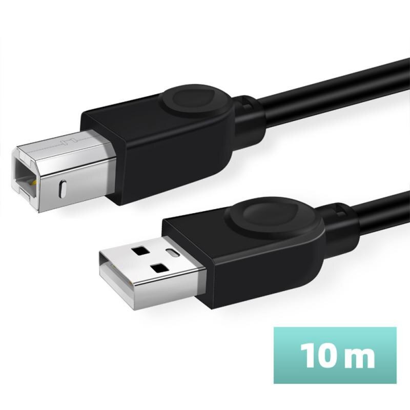 50cm/100cm/150cm/300cm Usb Cable For Printer High Speed A To B Male To Male Usb Printer Cable Data Sync For 3D Label Printer: 10m