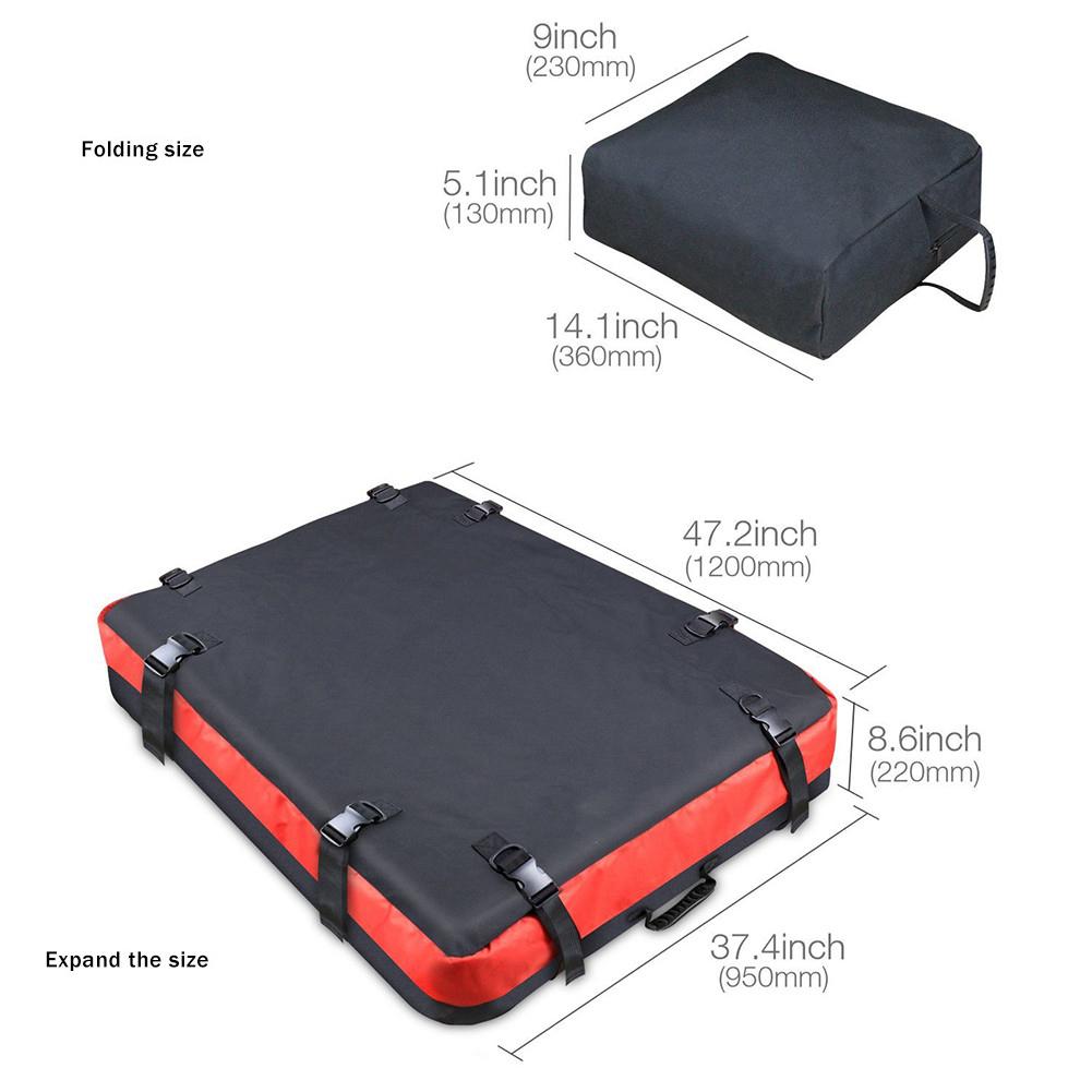 Universele Autodak Zak Waterdichte Auto Dak Rack Carrier Cargo Bag Bagage Opslag Cube Bag Reizen Suv Van Voor auto Dak Tas