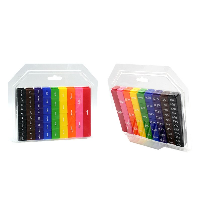 Primary school teaching demonstrator score fractions tiles teaching aids plus minus company score bar mathematics toy