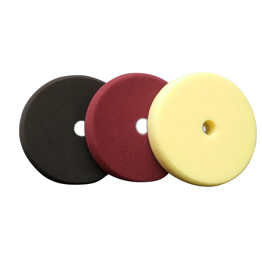 3pcs/set 6 inch/7 inch Sponge Polishing Disc Flat Restoring Disc Polishing Wheel Disc Grinding Self-adhesive Sponge Disc